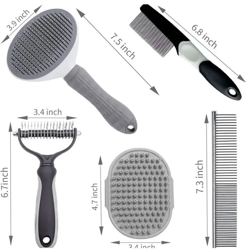 5PCS Grooming Kit for Dog,Puppy